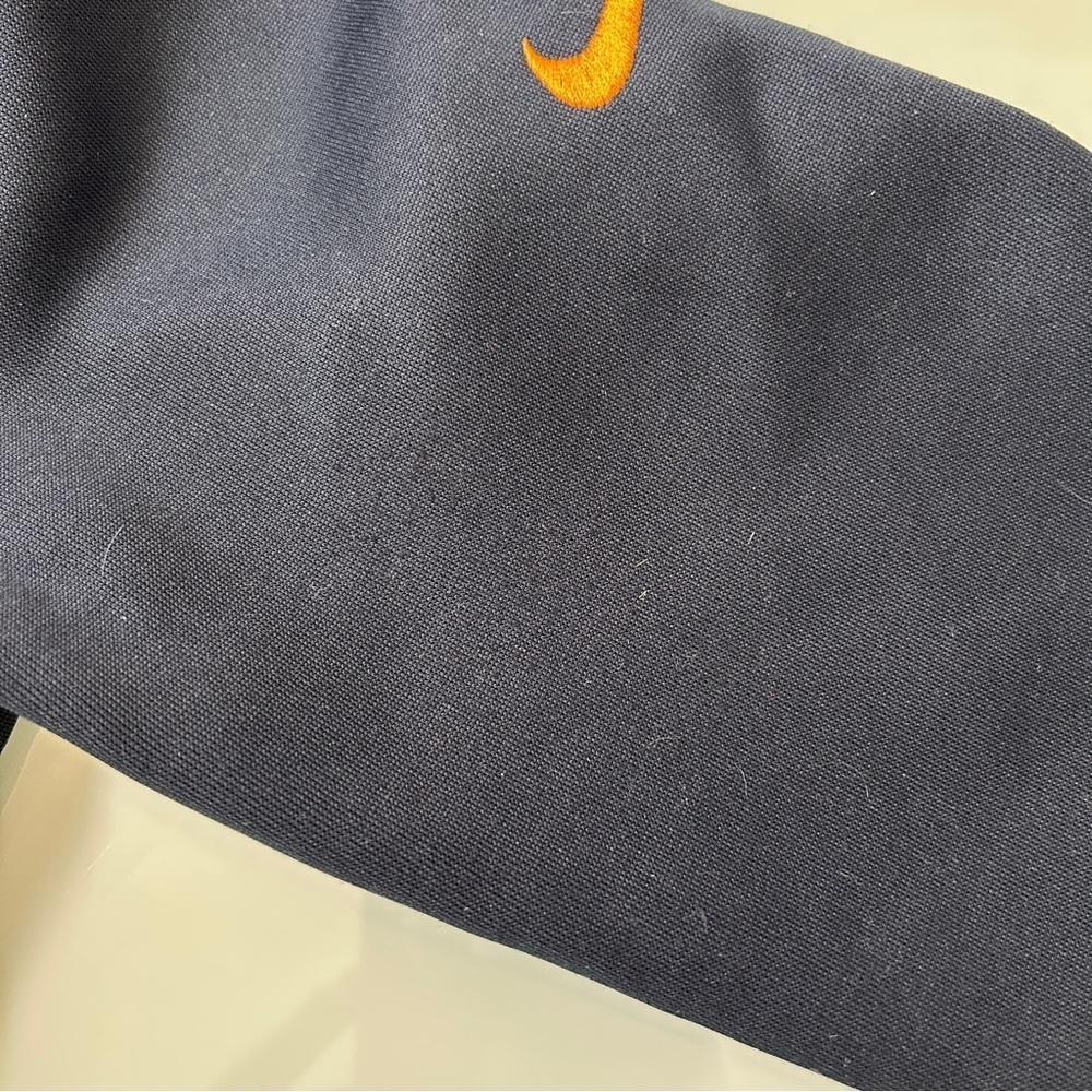 Nike Dark Blue Varsity Jacket with Orange Nike Logo Size Small - Picture 3 of 9